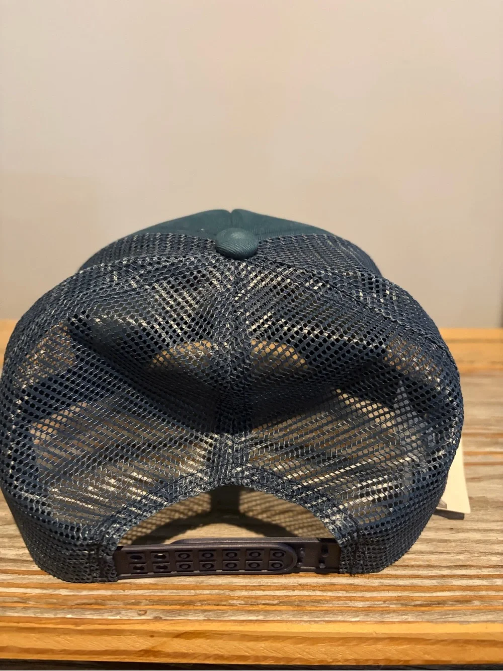 Anthropologie Teal Whiskey Ridge Campground Trucker Hat NWT